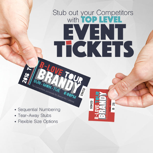 Custom Event Tickets Printing – Stub out the Competitors