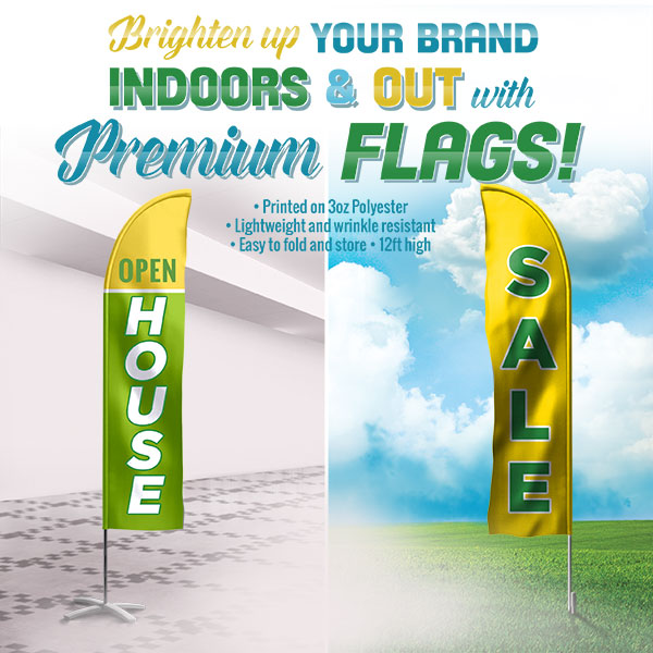 Custom Flags Brighten Up Your Brand Indoors & Out