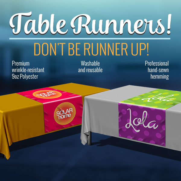 Custom Table Runner for Your Networking Events